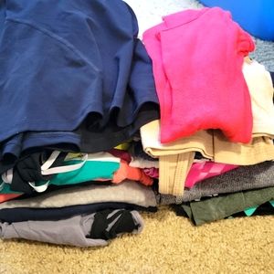 Pile of women's tank tops